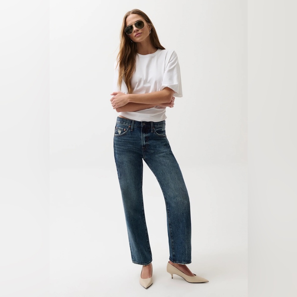 NWT Pistola Lexi Mid Rise Straight Leg Jean Size 26 Color Artisan